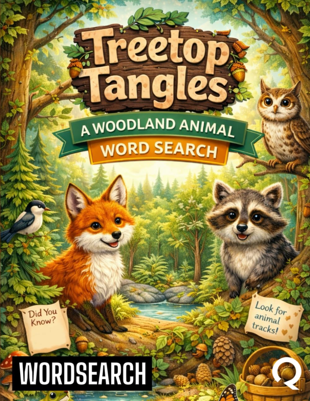 Treetop Tangles: A Woodland Animal Word Search