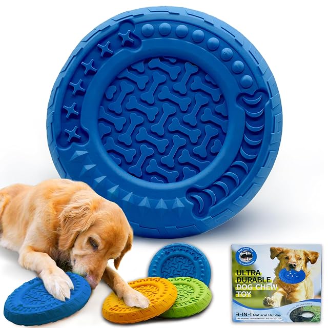 TFSZE Juguete para Perro,Duros Juguetes morder para Perros,Superficie Convexa Resistente Juguetes…