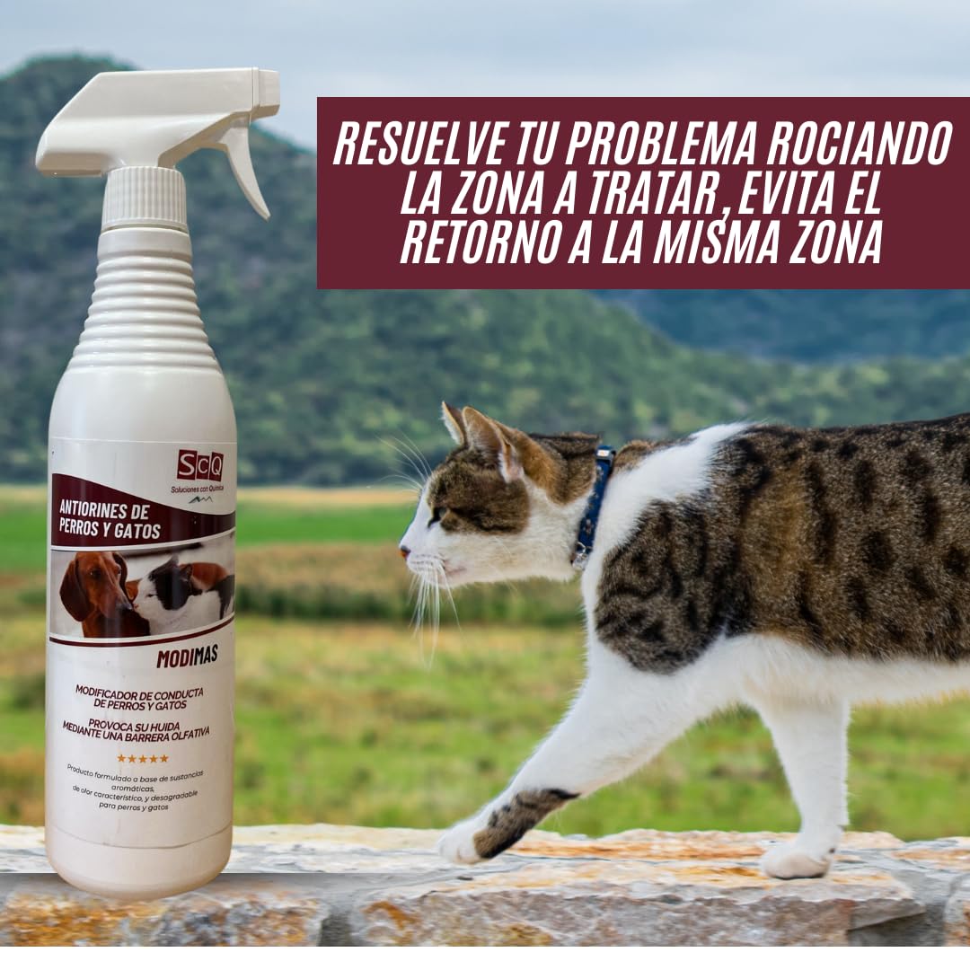 Repelente para Perros y Gatos | Anti micciones | Spray modificador de conducta | Esencias aromaticas | Sin Productos nocivos | 750 ml | anti orines para perros | ahuyentador de perros y gatos