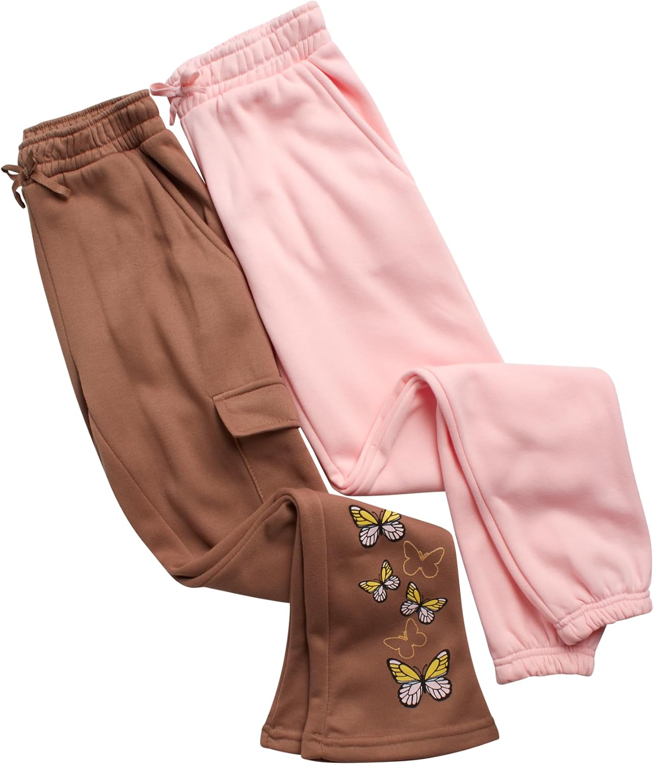 Real Love Girls Sweatpants - 2 Pack Lighweight Soft Fleece Cargo Pants & Jogger Sweatpants for Girls (Sizes 7-16) - Image 6