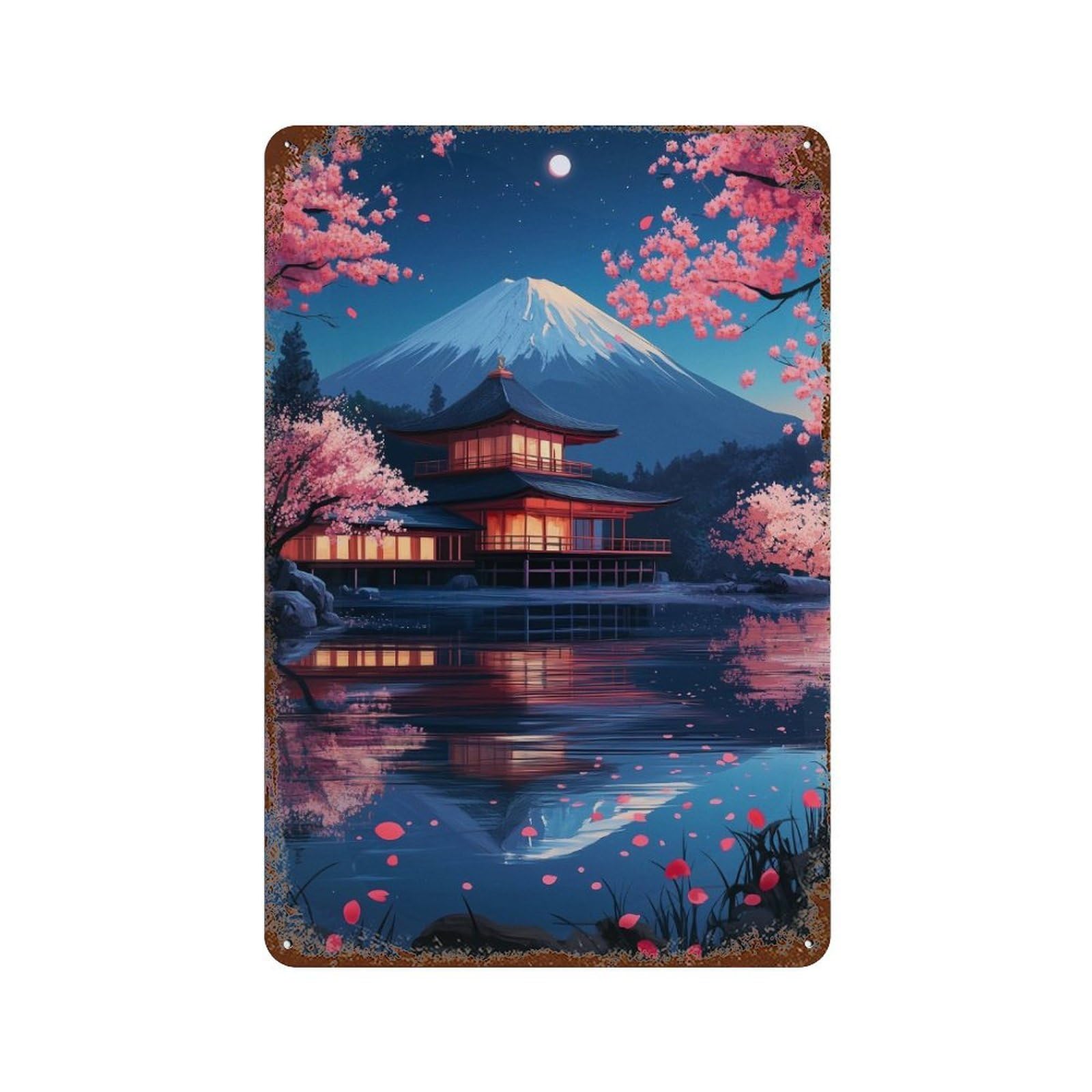 Epic Scenic Reflection Funny Bar Tin Signs Warning Metal Signs Office Living Room Bar Wall Art Decor 11.8"x7.9"