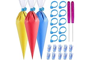 122-Piece Complete Cookie Icing Bags Kit with Piping Tools