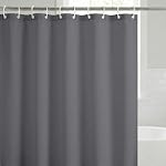 Americanflat 71x74 Rideau de douche bleu massif - Rideau de douche longue imperméable avec des grommets métalliques durables et 12 Crochets - 100% Polyester