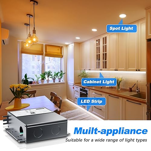 Miniatura 3 de Controlador LED regulable de 60 W para atenuador Lutron, transformador de CA a CC de 12 V ELVMLVTriac para fuente de alimentación regulable de luz