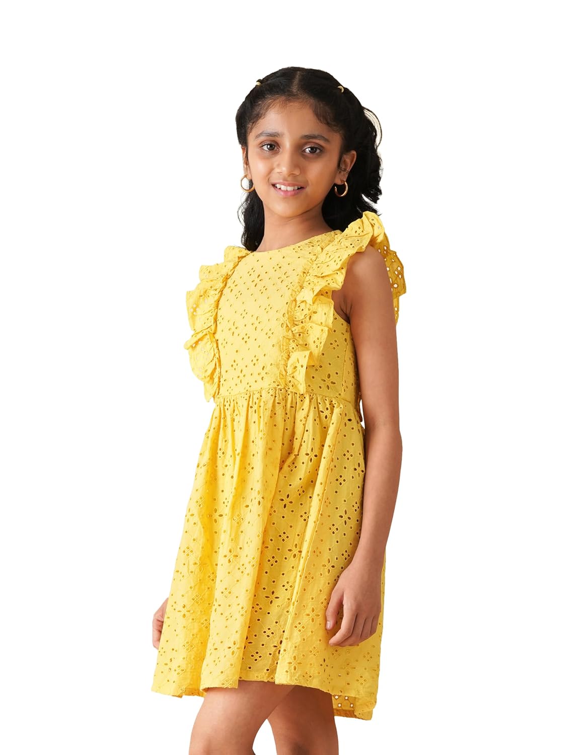 Amazon Brand - Symbol Kids Knee Length Schiffle Fit and Flare Lined Dress - Review, Price and Buying Guide