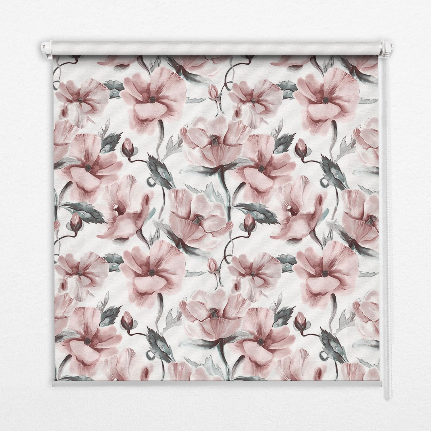 Banne 140x240cm Tulup pour Salon Ambiance Douce Store Enrouleur Fleurs Roses