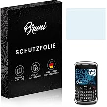 Bruni Screen Protector compatible with Blackberry 8900 Curve Protector Film, crystal clear Protective Film 2X
