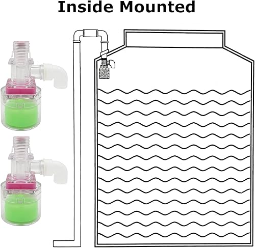 Miniatura 4 de Válvula de flotador de agua de transparencia, control de nivel de agua, tanque de agua, válvula de flotador tradicional (34 pulgadas arriba)