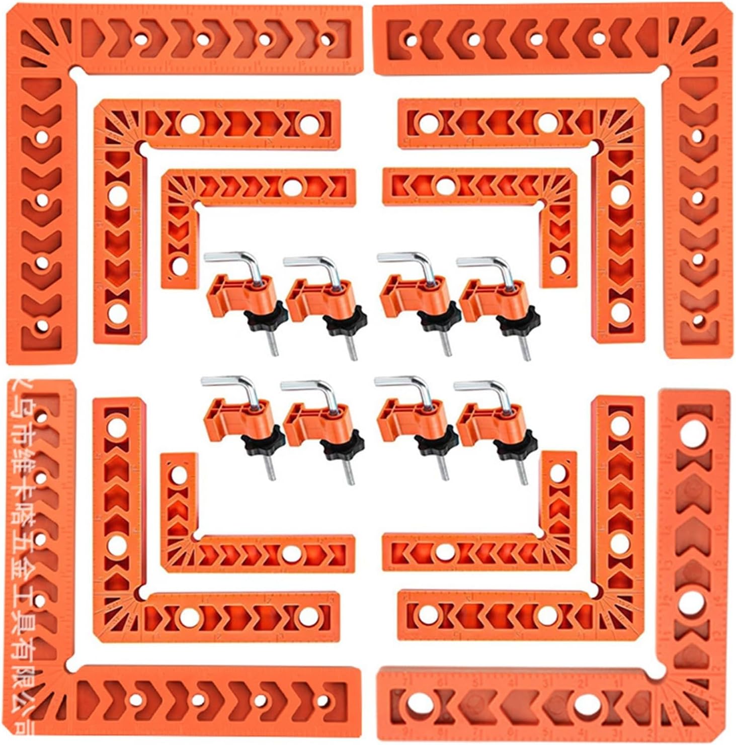 8 Set 90 Degree Positioning Squares Corner Clamps for Woodworking Tools Suitable for Various Carpentry Applications Adjustable Clamps