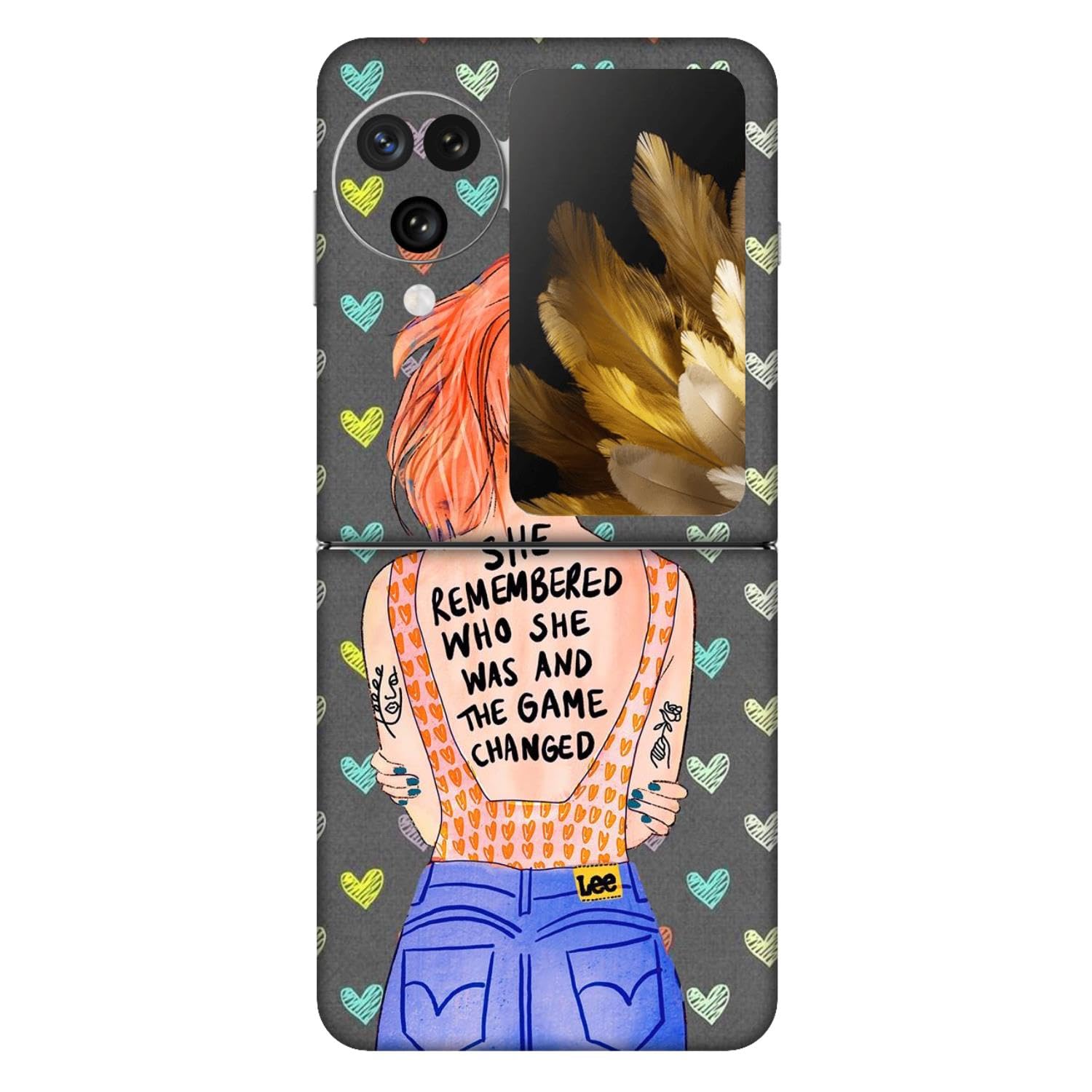 SKIN FACTORY Skins for Mobile Compatible with Oppo FIND N3 FLIP 5G (Not Back Cover) Scratchless, Back & Camera Protector, Wrap Skins for Oppo FIND N3 FLIP 5G ; Oppo FIND N3 FLIP 5G -SF-001