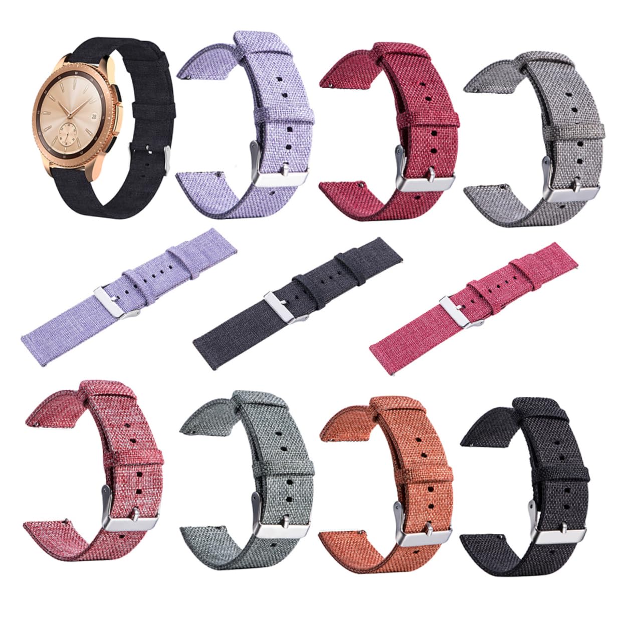 UPKOCH 3piezas Correa De Reloj De Nylon De Banda De Reemplazo Accesorio Compatible Reloj Para Mujer