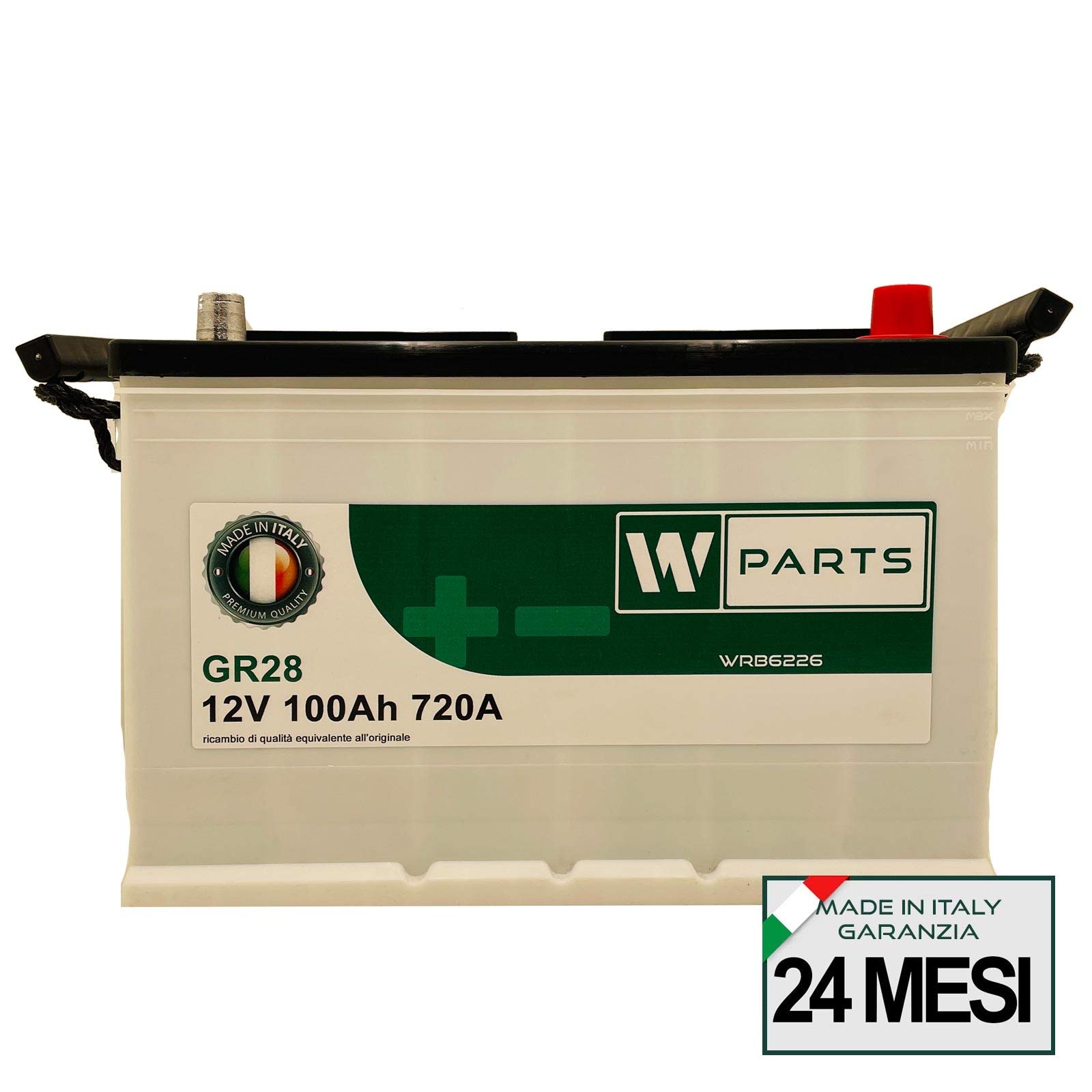 BATTERIA AUTO 100 Ah - 720A +DX | Garanzia Italia | 333x175x215 | 100Ah | G28100