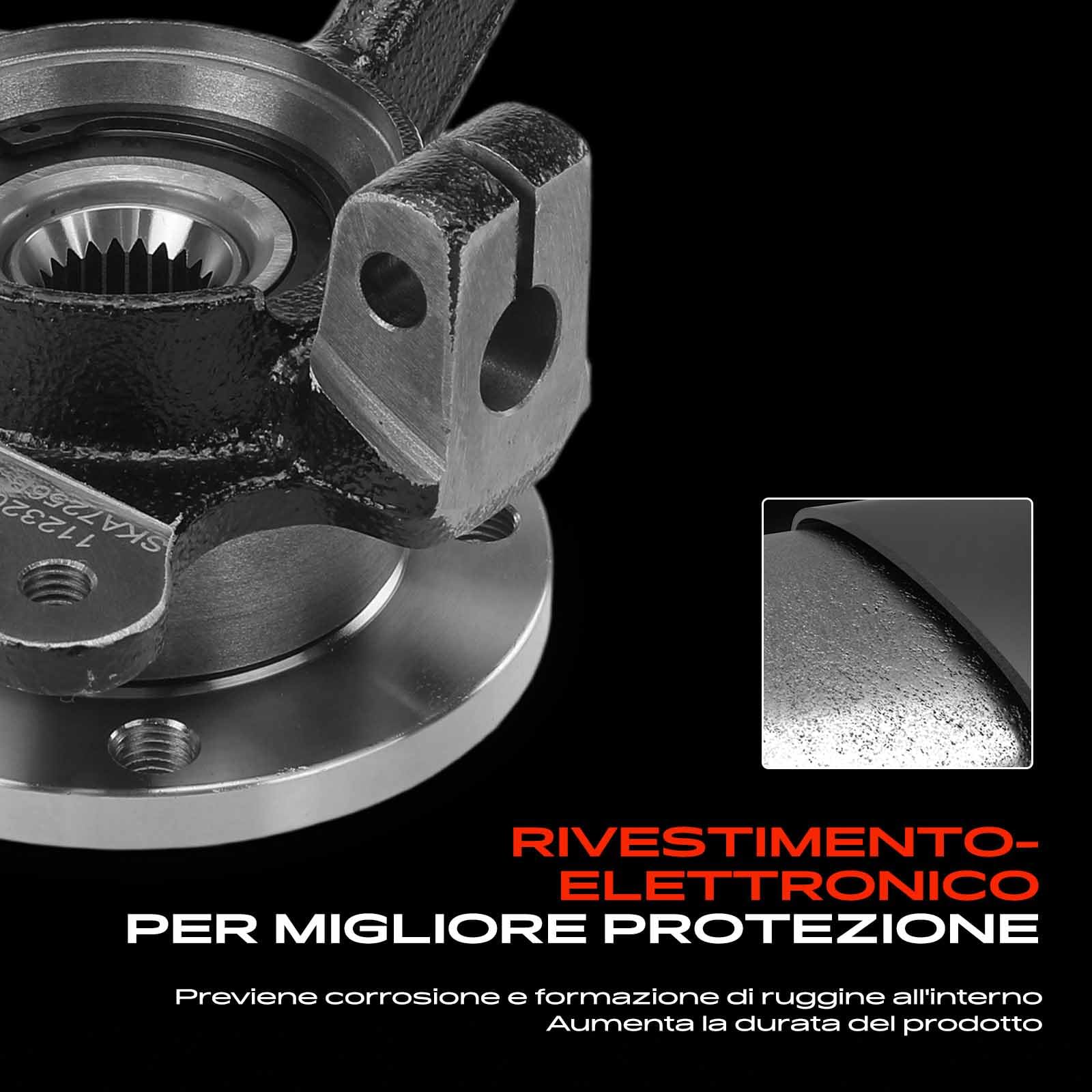 Frankberg Alloggiamento cuscinetto ruota mozzo sterzo anteriore destro | 171407256B; Compatibile con: Golf I Cabriolet 155, C.a.d.d.y I 14, Golf I 17, S.C.I.R.O.C.C.O 53, J.e.t.t.a I 16
