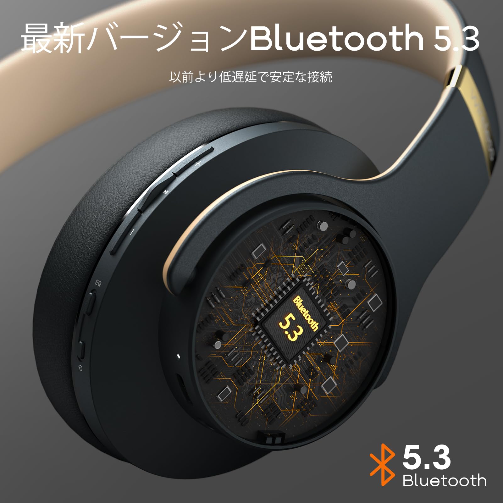 Amazon.co.jp: DOQAUS(ドカアス) ヘッドホン Bluetooth5.3 ワイヤレス