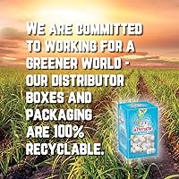 Vista 4 de La Perruche Cubos de azúcar de caña pura (8.8 onzas) Paquete combinado, 1 caja blanca, 1 caja de cubos de azúcar morena Cubos de azúcar ideales