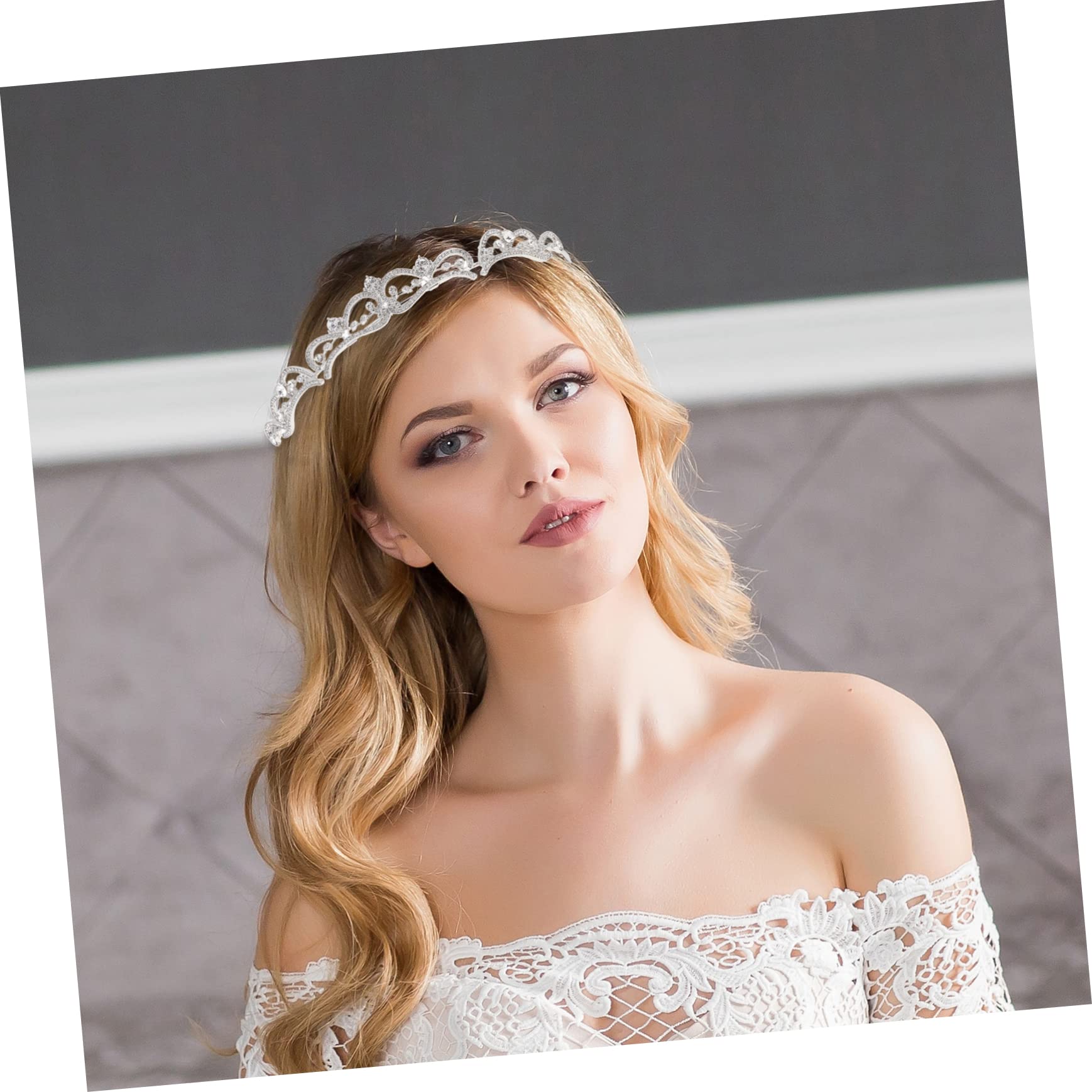 Housoutil 5 Piezas Tocado De Novia Tiaras De Para Boda Vintage Para Las Mujeres Tiara De Diamantes Quinceañera Boda Tiara Para El Cabello De Plata Diamantes