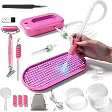 Sosayet Diamond Painting Accessories with Vacuum Pump - 3 Suction Levels | Diamond Painting Pen Electric Whisper Quiet, Without Wax, Quick Precise Diamond Placement for Children Adults (Pink)