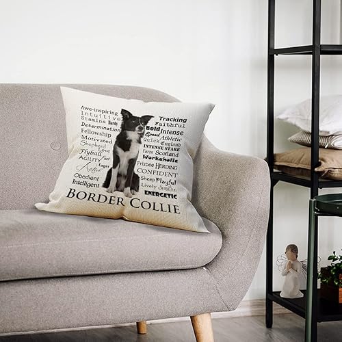 Miniatura 7 de Mancheng-zi Its Not Dog Hair Its Border Collie - Funda de almohada con purpurina para amantes de los perros regalos de mamá con borde collie