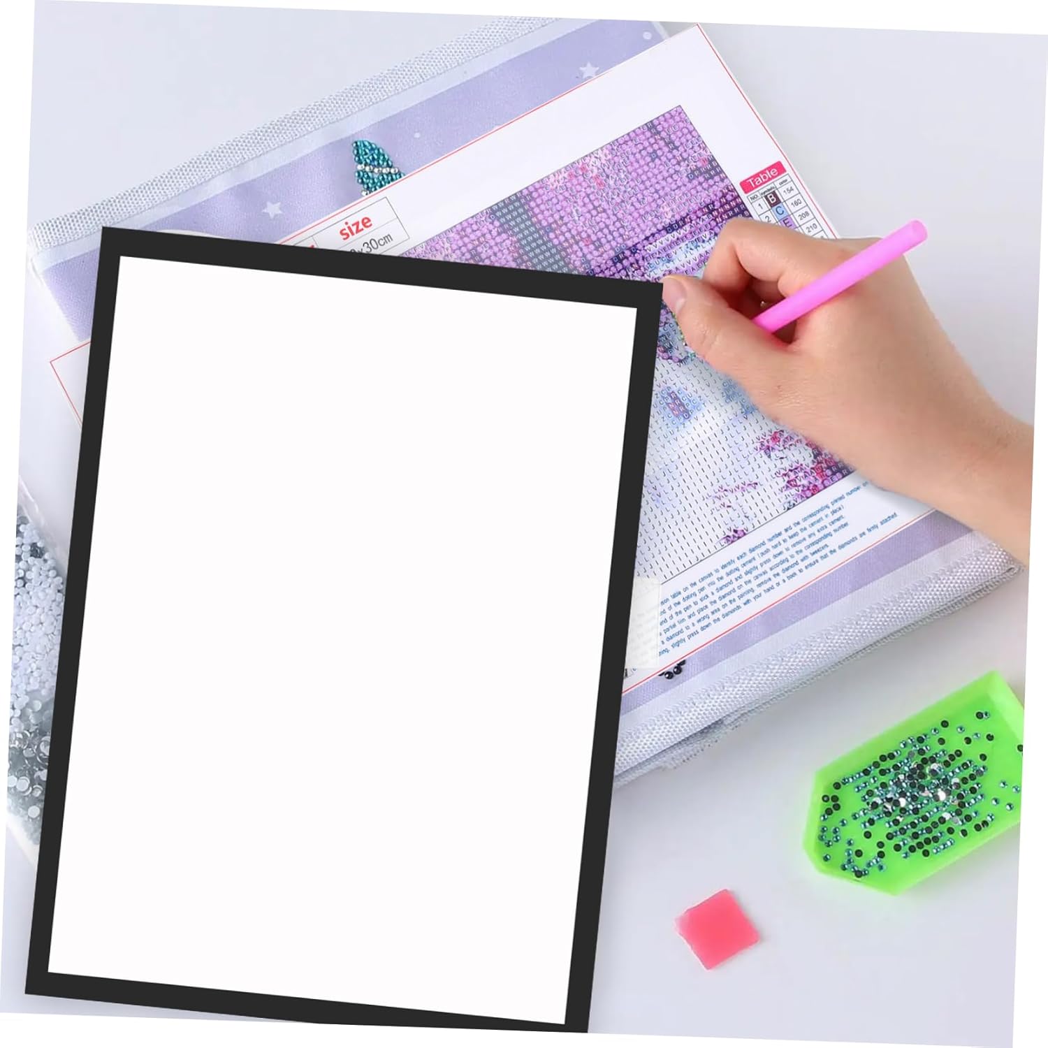 PRETYZOOM 4pcs Magnetic Photo Frames Self-adhesive Paintings Display Frames for Fridge
