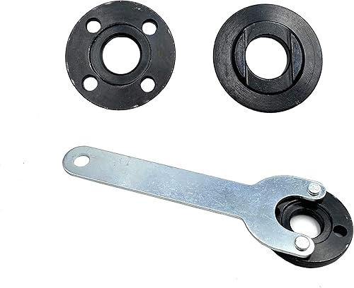 Miniatura 3 de 1 llave angular de brida y 8 tuercas de brida, piezas de repuesto de brida de amoladora 5/8-11 para Dewalt Milwaukee Ryobi Makita