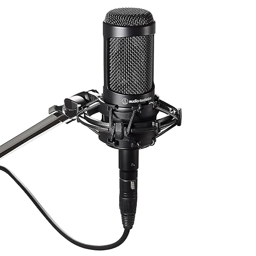 Audio-Technica AT2035 Cardioid Condenser Microphone, Black - AT2035