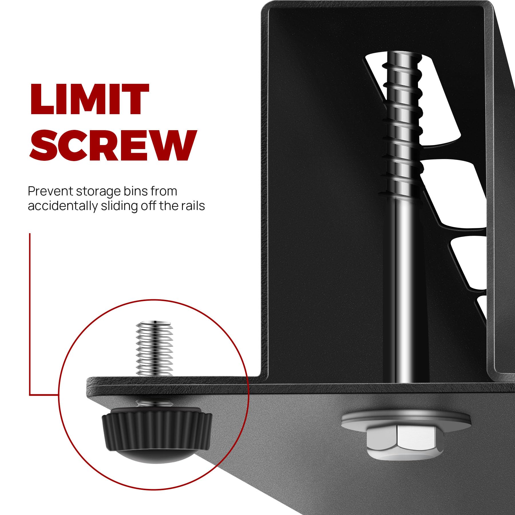 Snapklik.com : Overhead Garage Storage System - Adjustable Tote Bin ...