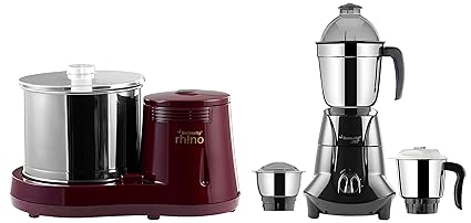 Butterfly Rhino 750W Wet Grinder and Mixer Grinder with 3 Jars
