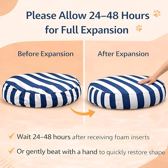 Cama Redonda Grande para Perro 107cm Impermeable y Lavable miniatura 4