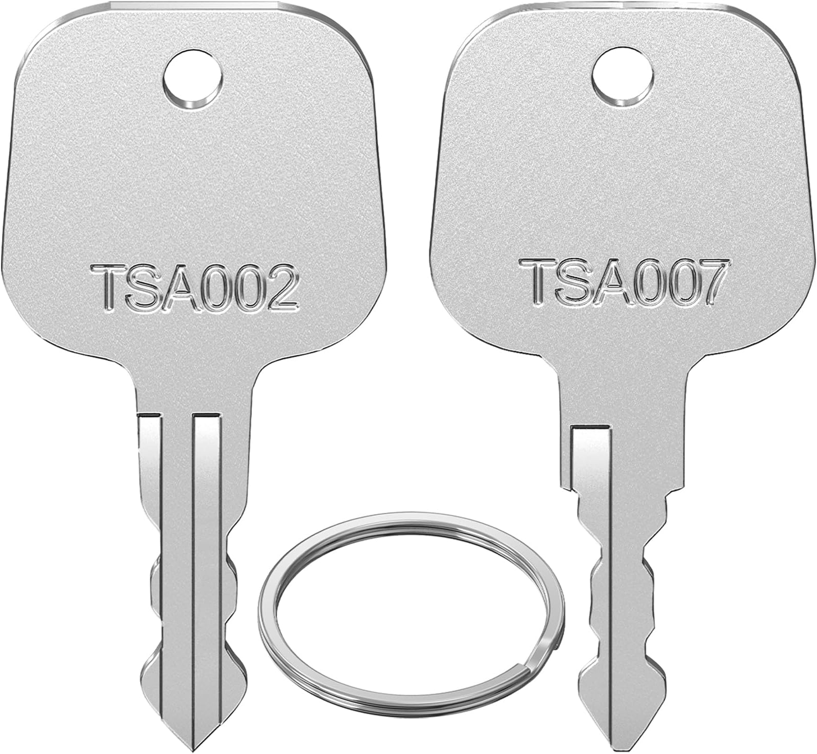 GnellkoorKey for TSA, 2PCS TSA007 TSA002 for Master Luggage Lock Keys Compatible with Luggage Suitcase Password Locks