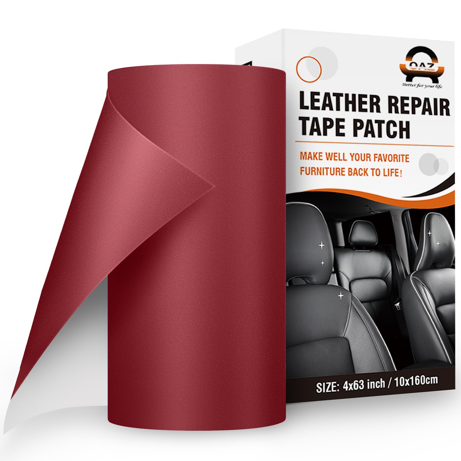 Patch Réparation Cuir Auto-Adhésif 10x160 Cm - Rénovation Canapé, Siège Auto, Veste - Gris Ivoire