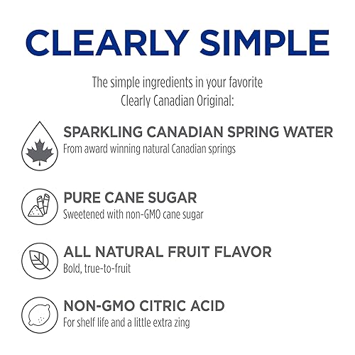 Miniatura 5 de Clearly Canadian Wild Cherry - Bebida de agua con gas de manantial agua seltzer natural y carbonatada 1 caja 12 botellas x 110fl oz