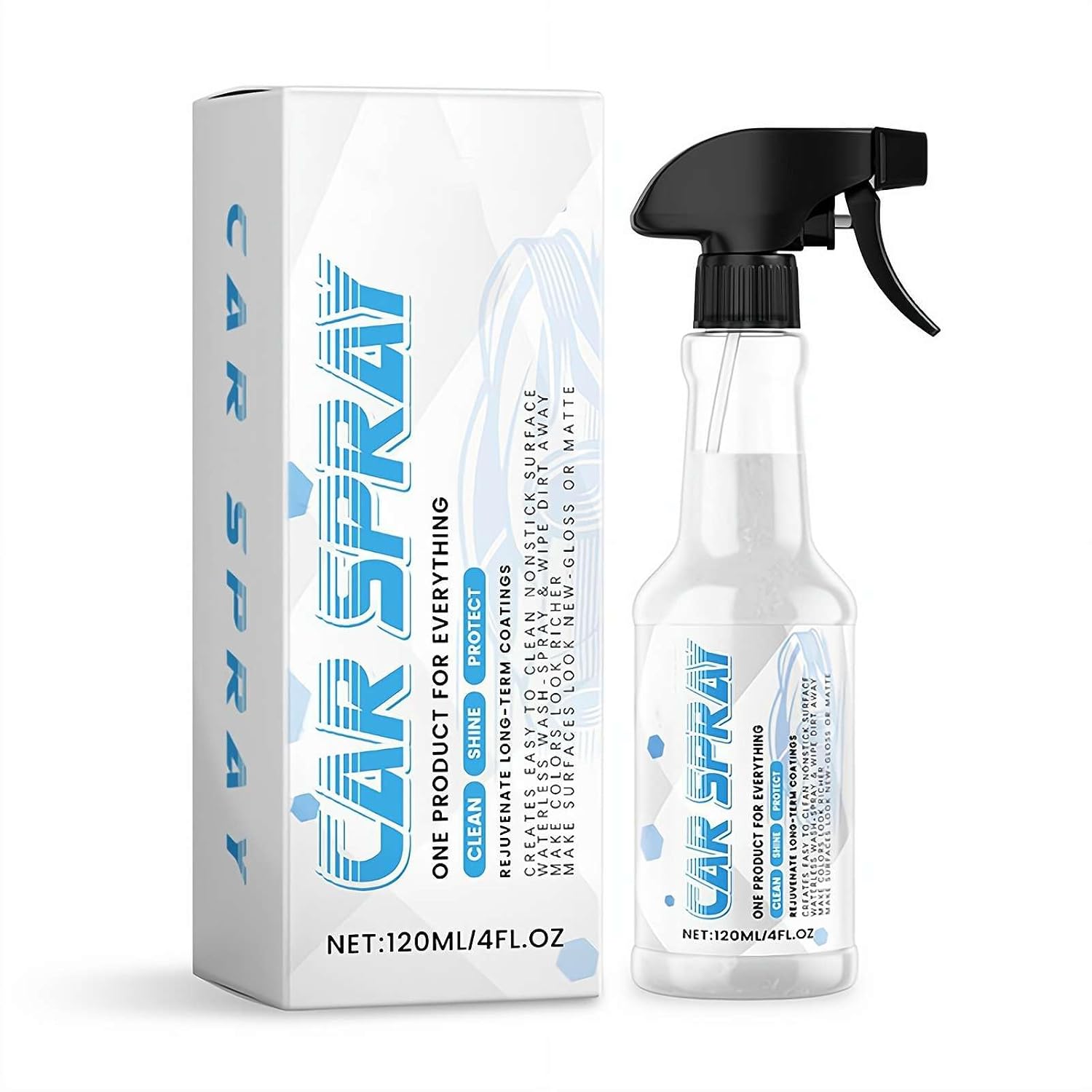 Spray para Carro - Agente Renovador de Revestimento Multifuncional para Todos os Veículos, Alta Proteção e Ação Rápida, Restaura o Brilho