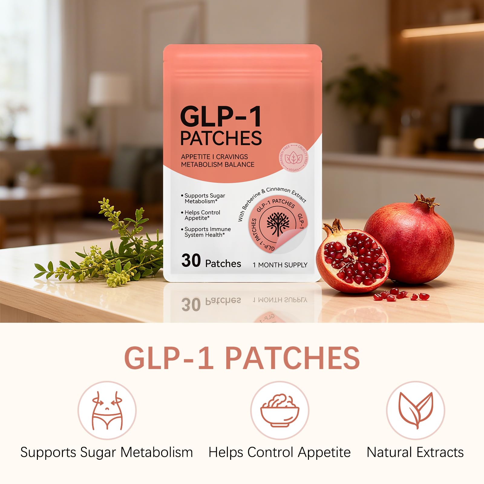GLP-1 Patches 30ct, Natural Metabolism & Appetite Support — view 7