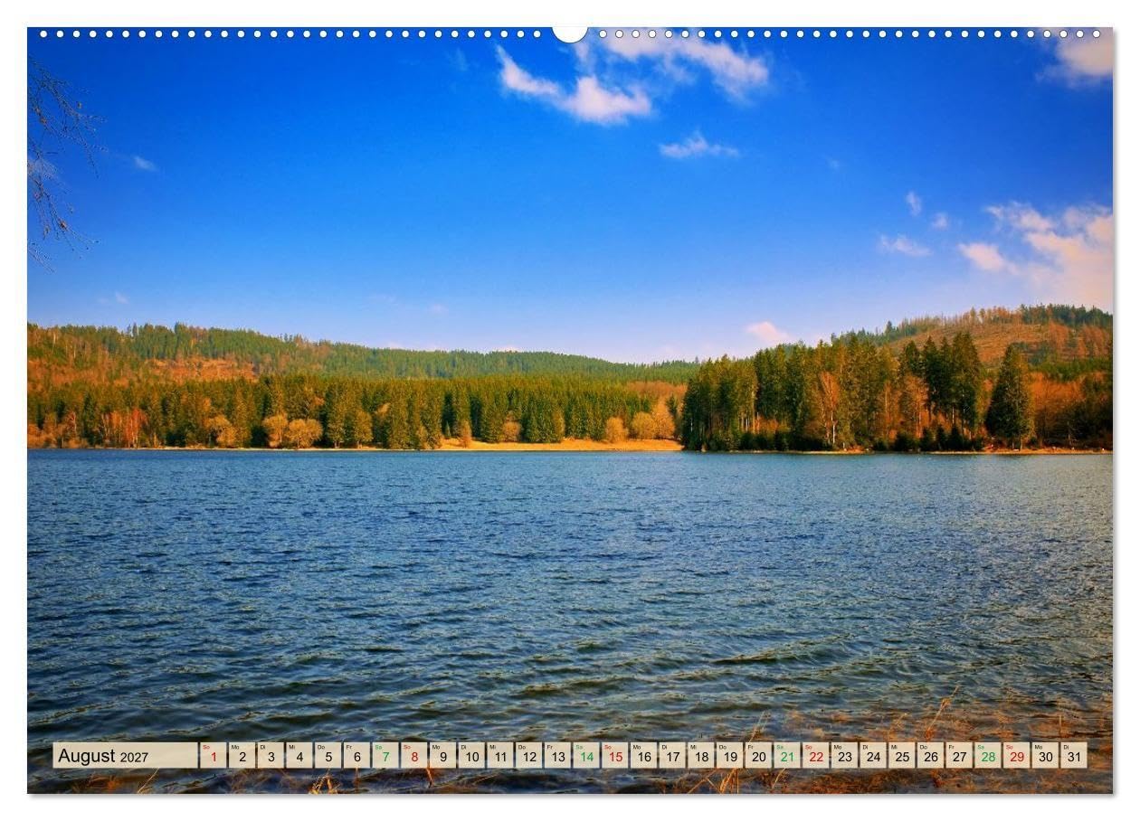 Thüringen nach dem Baumsterben (hochwertiger Premium Wandkalender 2027 DIN A2 quer), Kunstdruck in Hochglanz: Junges Grün, klare Horizonte und ein ... die Landschaft Thüringens. (CALVENDO Natur)