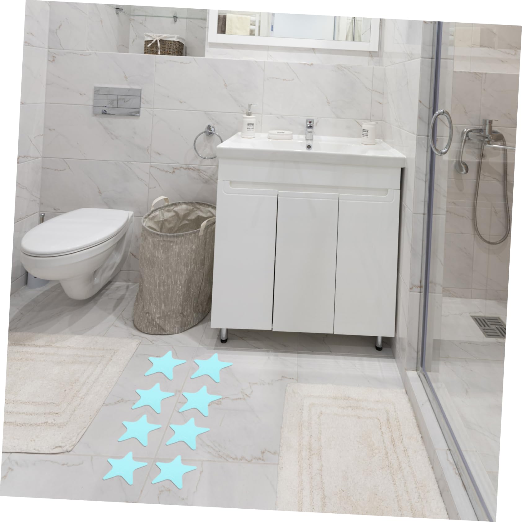 IMIKEYA 5juegos Pegatinas Antideslizantes Forma De para Baño Autoadhesivas De Seguridad para Bañera y Ducha Caídas Superficies Resbaladizas
