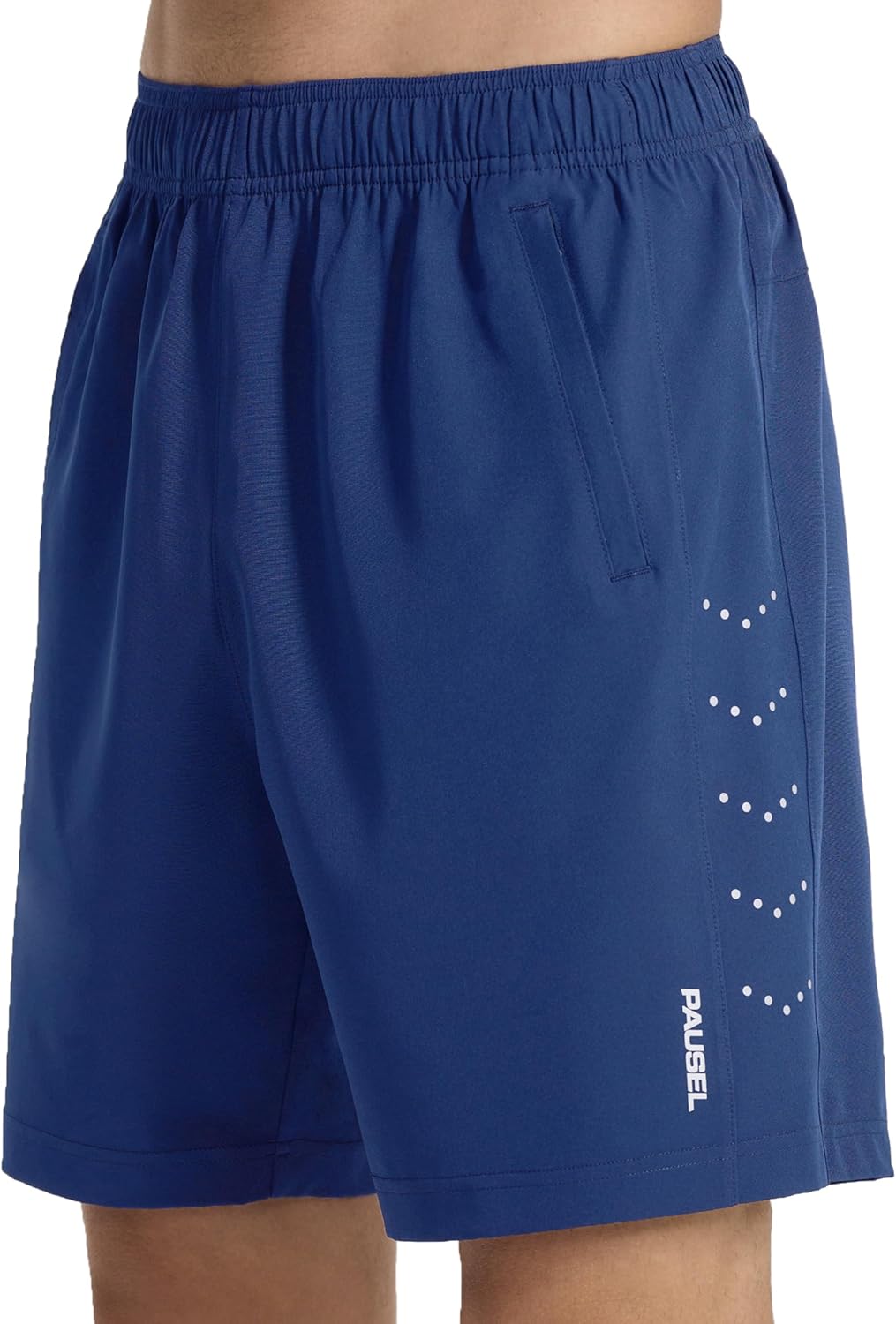 Men's Athletic Running Shorts Quick Dry Lightweight Tennis Gym Workout 7 inch Basketball Shorts for Men 3 Zipper Pockets - Image 2