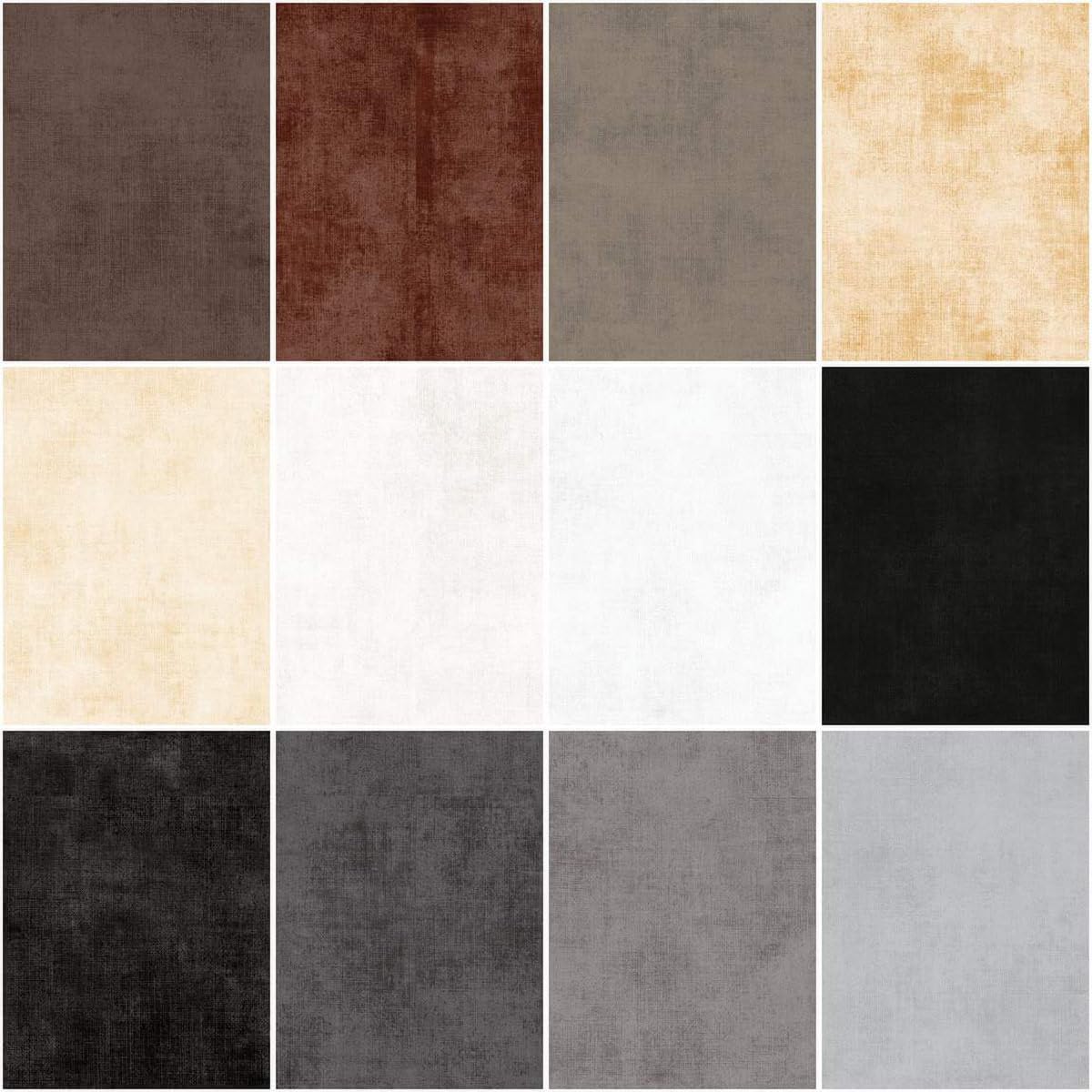 Cotton Shades Neutrals 12 Fat Quarters Riley Blake Designs FQ-NEU200-12