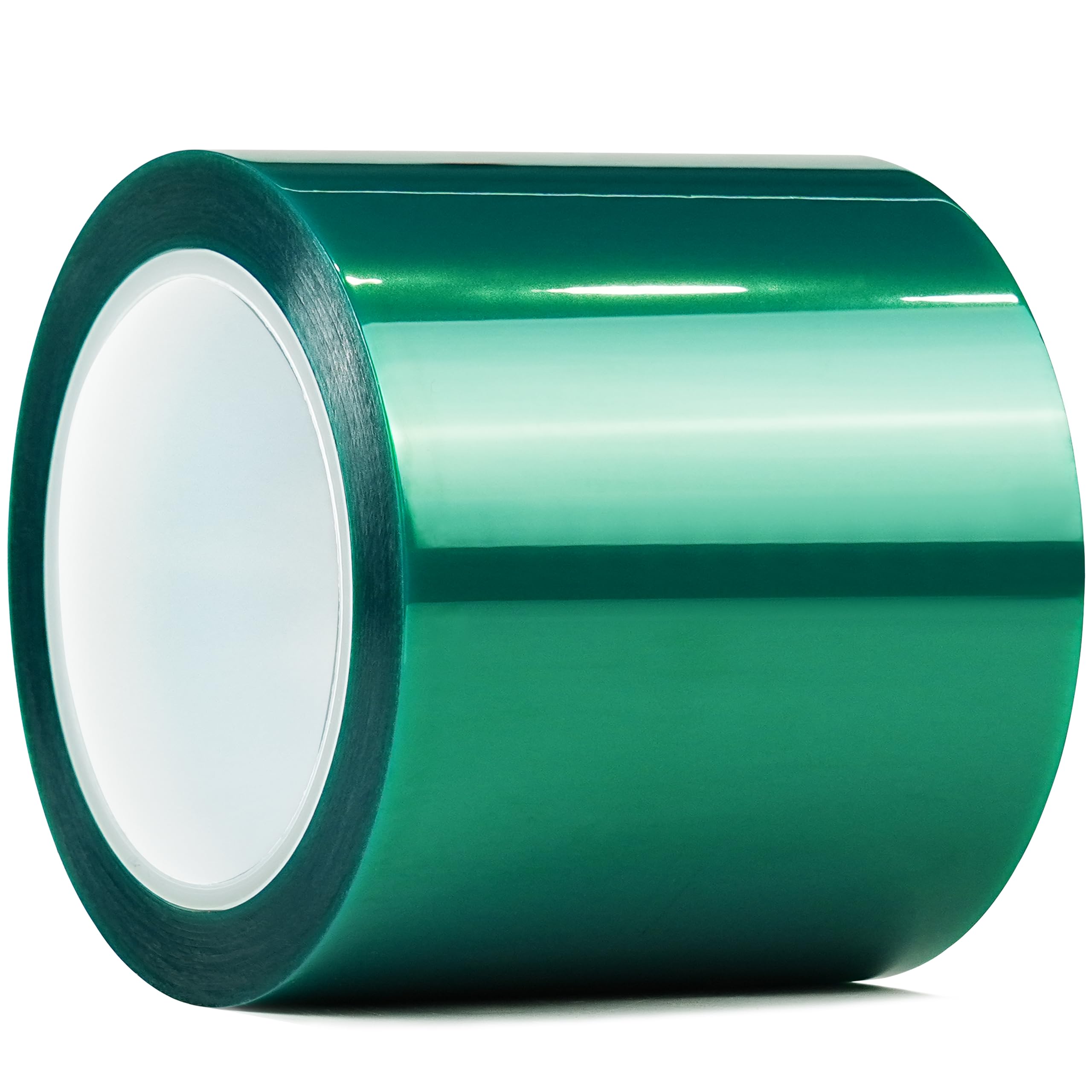 CHUANGSEED Heat Resistance Tape for Resin Molds, Powder Coating, Circuit Borads, Adhesive Residue-Free High Temp Masking Tape Epoxy Release -4inches x 66m?216ft?