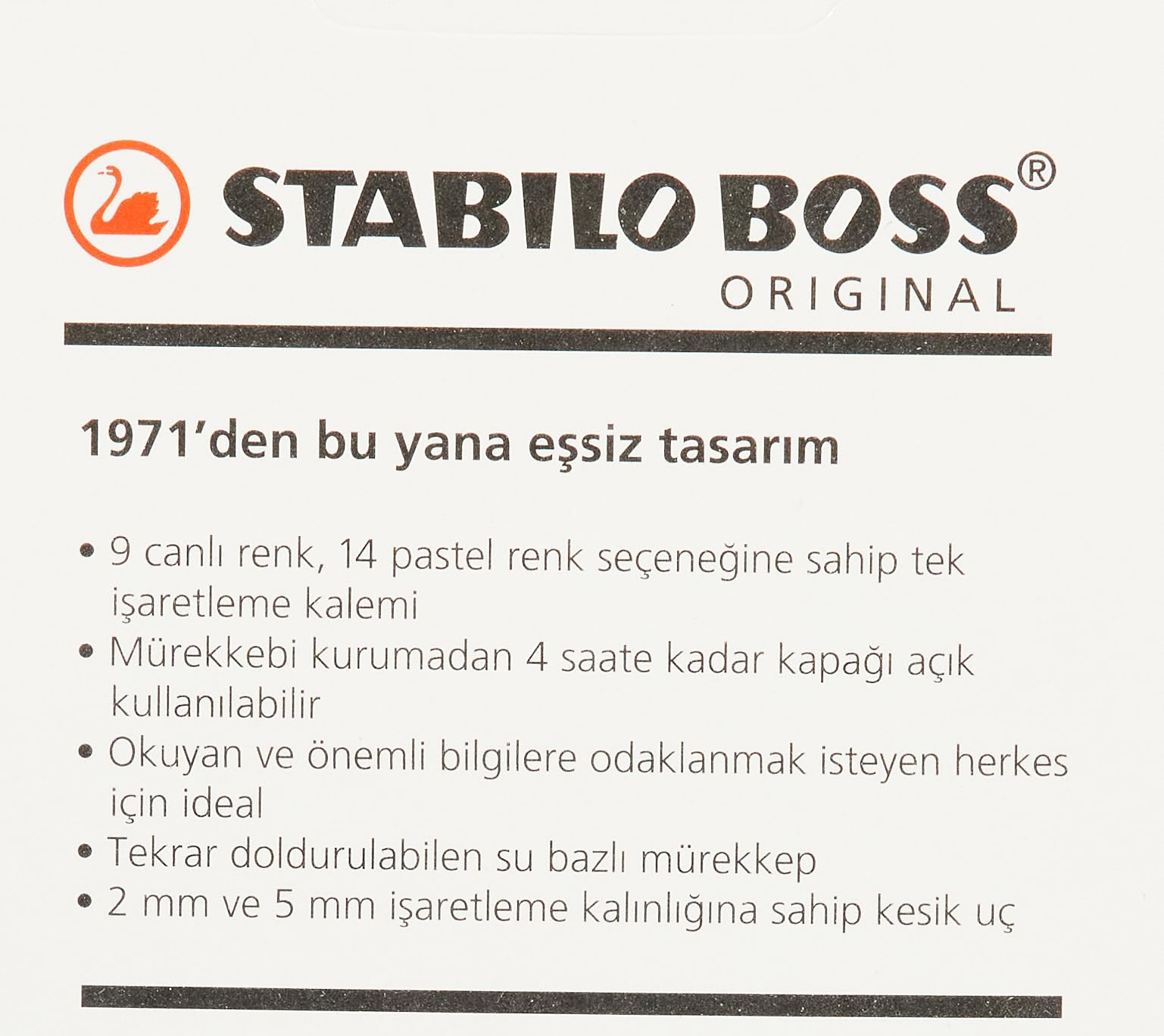 STABILO BOSS ORIGINAL Pastel 2'li Blister 3lü paket
