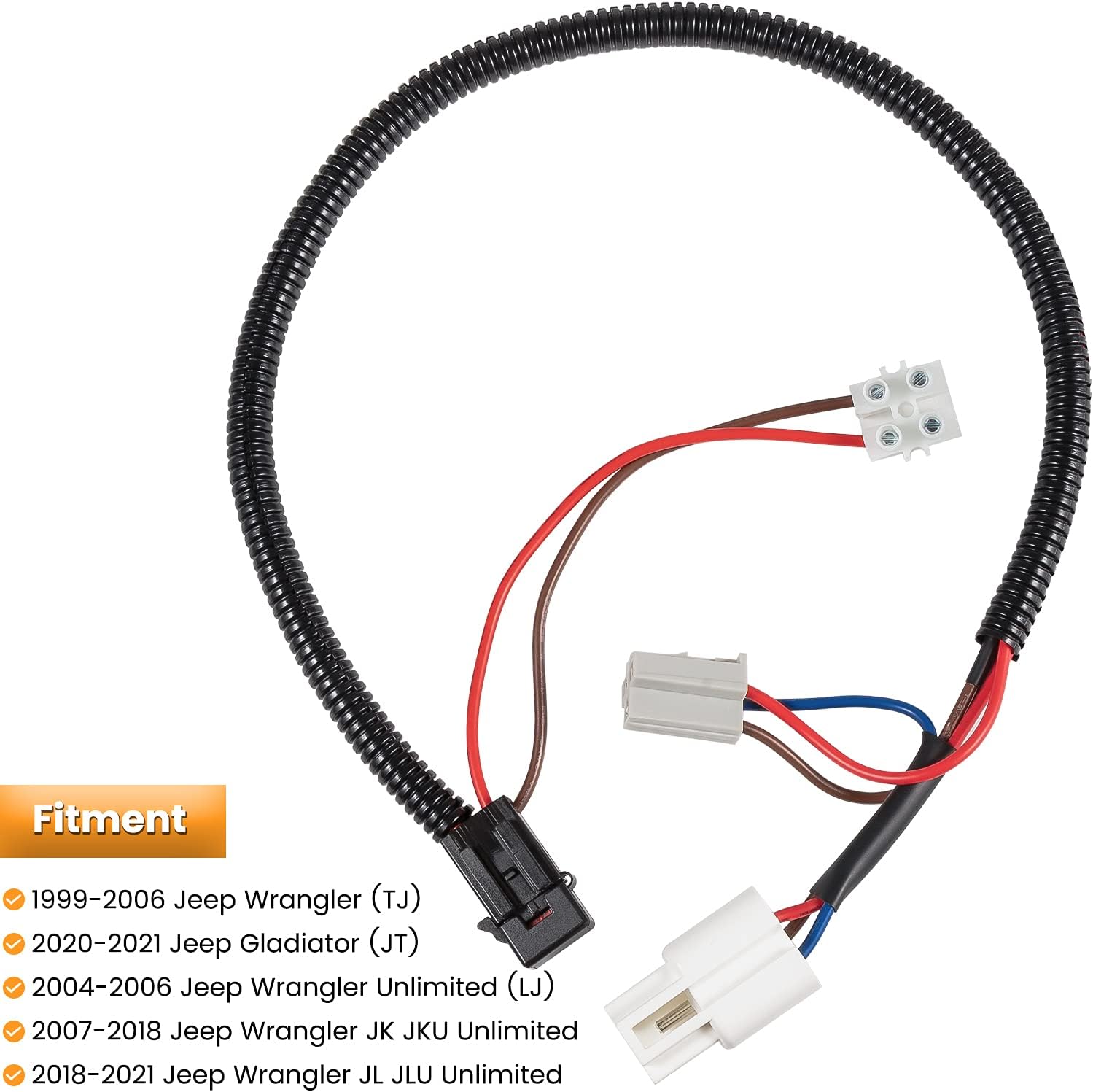 Buy 2 get 3 12 Volt Power Adapter for 1999-2018 Jeep Wrangler JK JKU TJ Unlimited & for 2018-2020 Jeep Wrangler JL & Gladiator JT