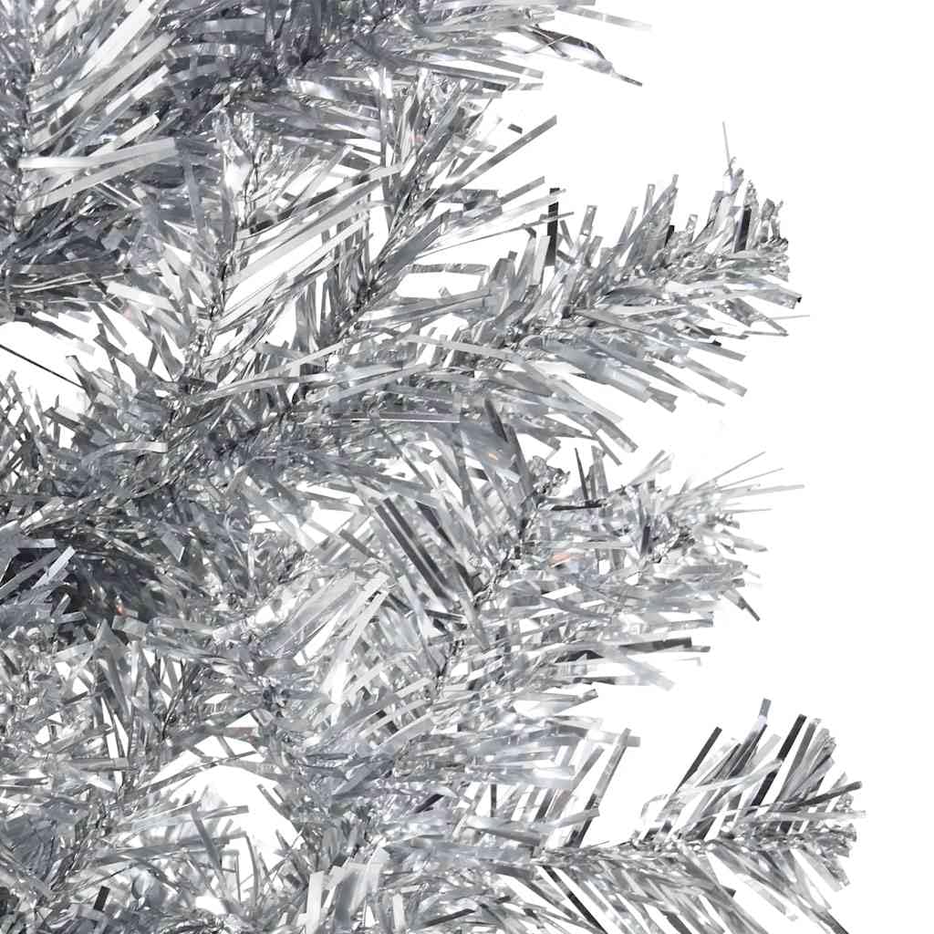 Árbol de Navidad artificial de 150 cm con 176 puntas, para salón, pasillo, balcón, ahorro de espacio, con soporte estable de acero y PVC