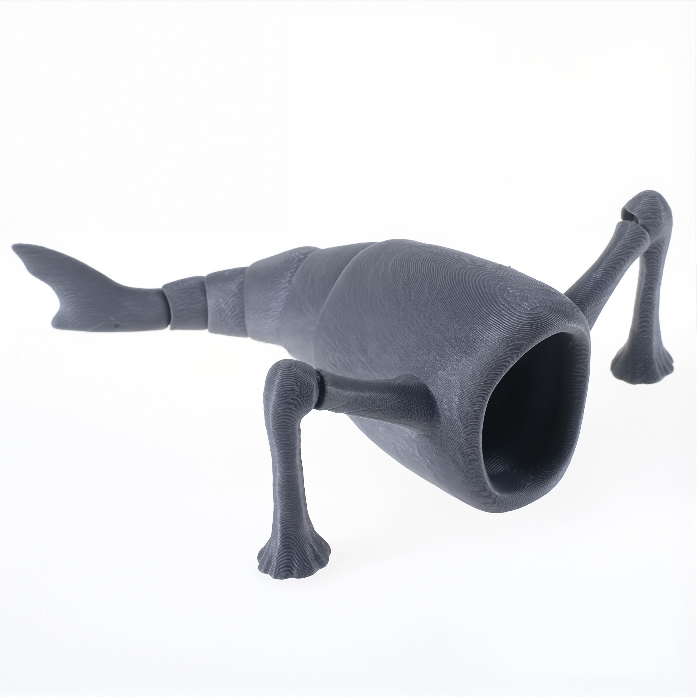 Sea Monster 3D Printed Flexible Articulated Fidget Toy – Sea Eater Deep Sea Creature Collectible, Stress Relief Desk Toy & Unique Gift for Ocean Lovers (Those who Consume the sea-20cm) — image 1