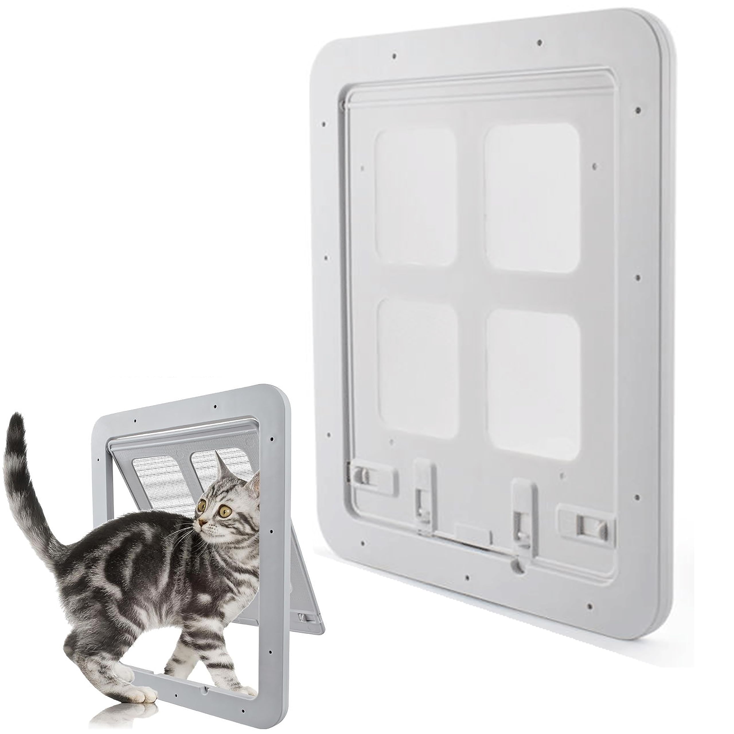 Finis les insectes avec la chatière moustiquaire magnétique pour chat et chien
