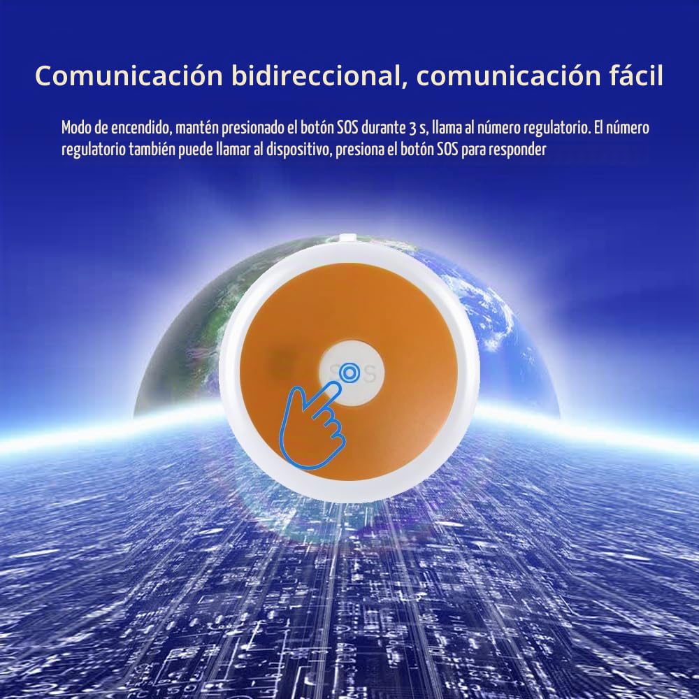 Jemora Localizador GPS 4G Colgante SOS Tracki Rastreador GPS para niños, Ancianos, Dispositivo de Seguimiento de vehículos Reproducción de 90 días GPS/BDS/WiFi/APGS/LBS IP67 Impermeable Rastreador en