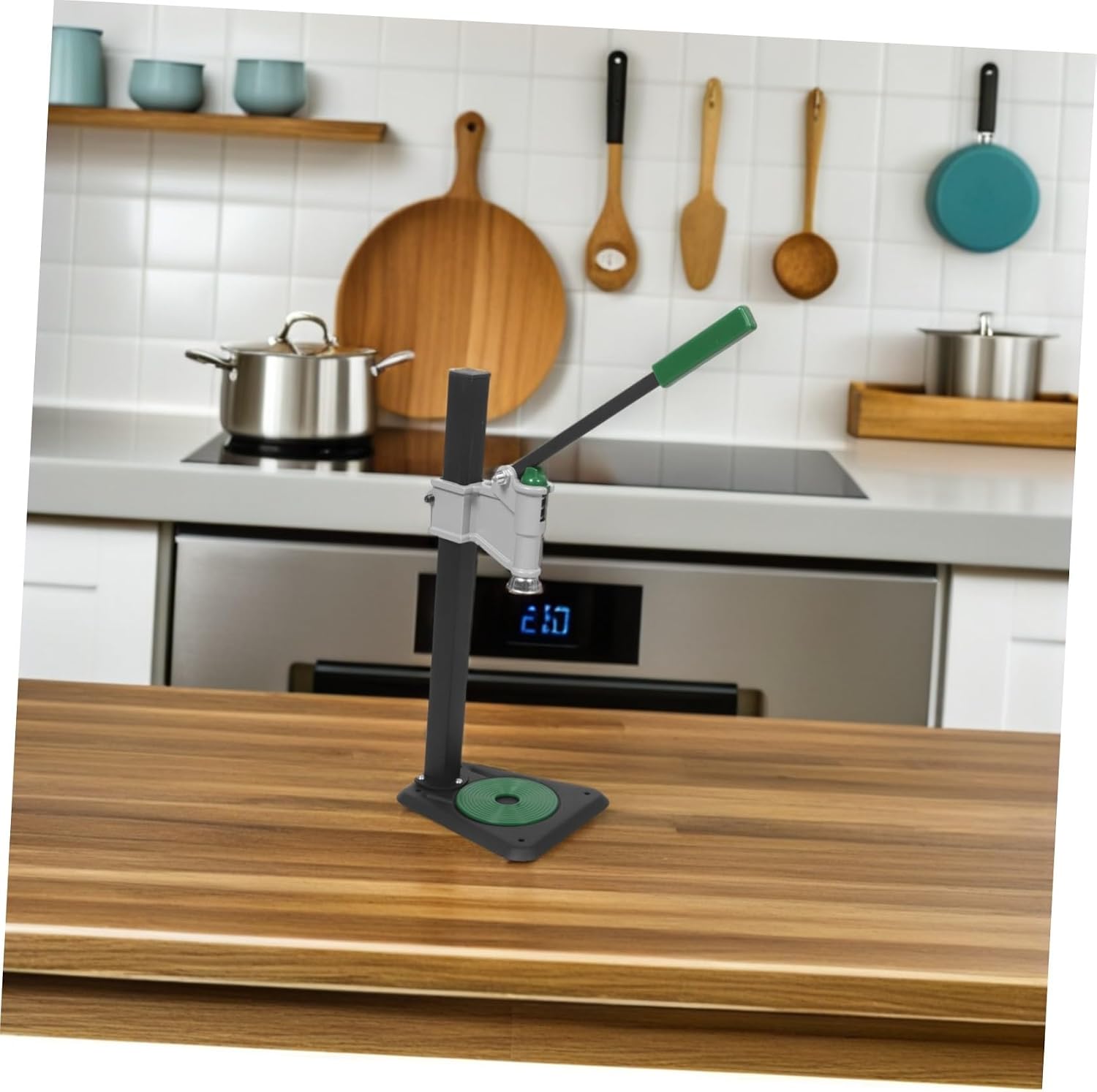 Manual Bench Bottle Capper Tool for Home Brewing, Heavy Duty Iron Metal Bottle Capper with Adjustable Height 7.8"-18.3", Stable Tabletop Base and Effortless Sealing Mechanism