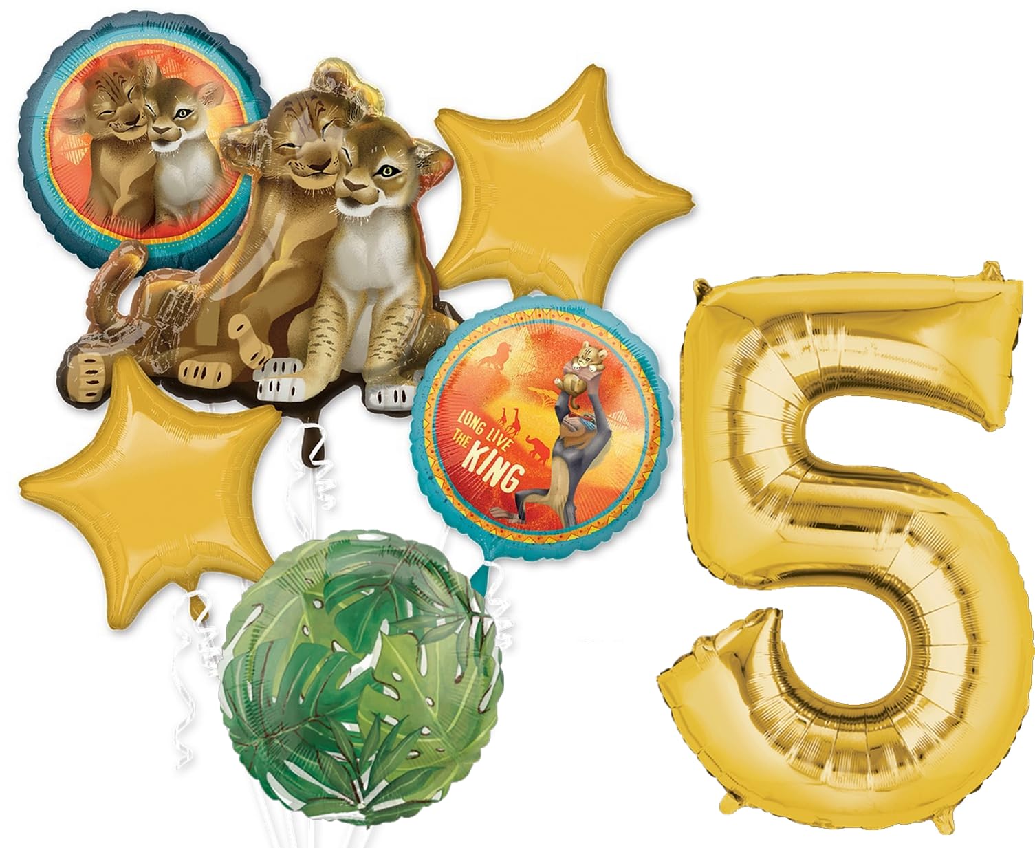 Lion King 5th Birthday Party Supplies Jungle Safari Balloon Bouquet Decorations