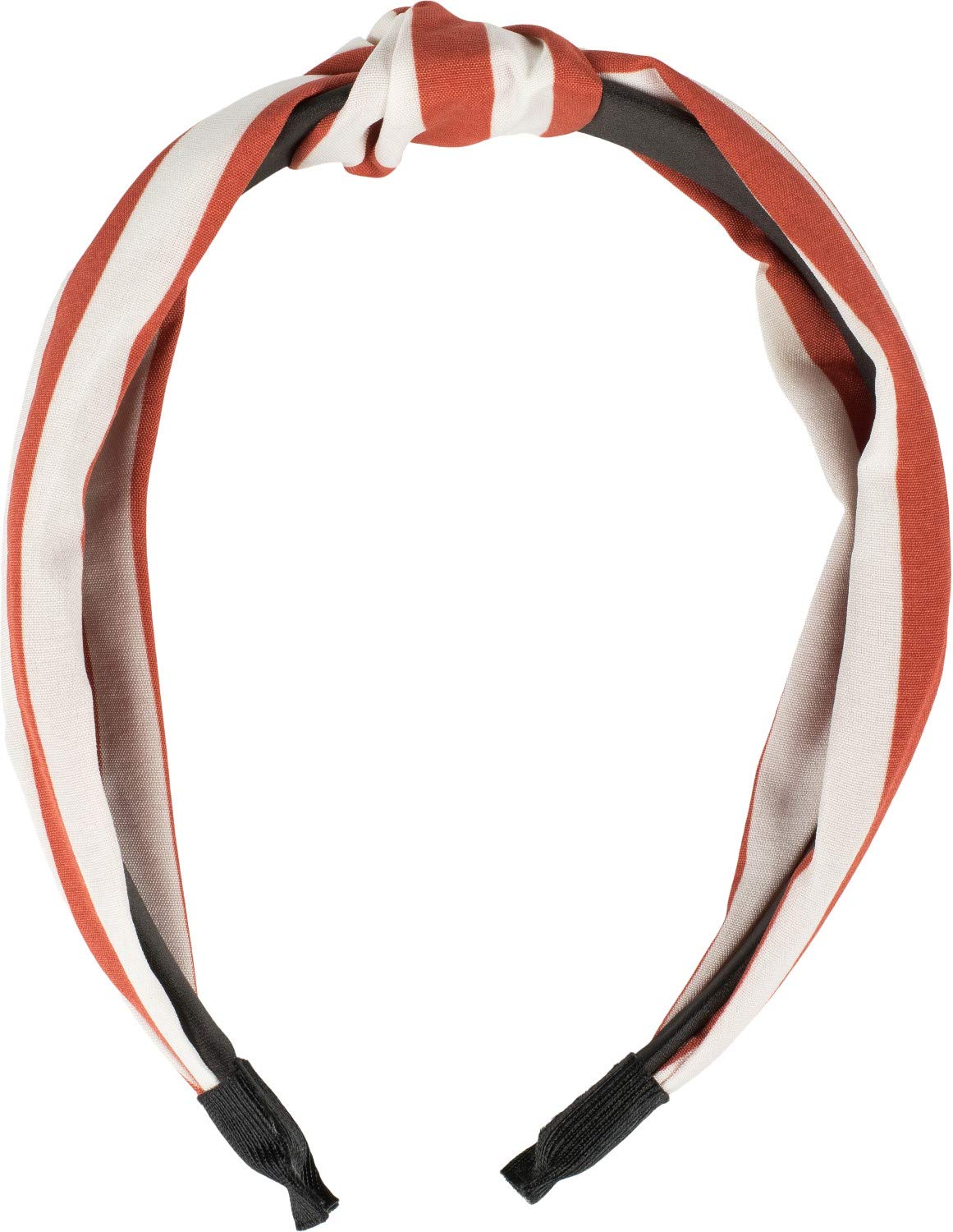 styleBREAKER 04026046 Women's Hair Band with Buttons Faux Leather Look Retro Style Headband, cognac