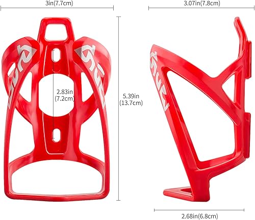 Miniatura 8 de Suruid Jaula para botella de agua para bicicleta, soporte universal para bebidas, duradero, ultraligero y de plástico para bicicleta, ciclismo, MTB,