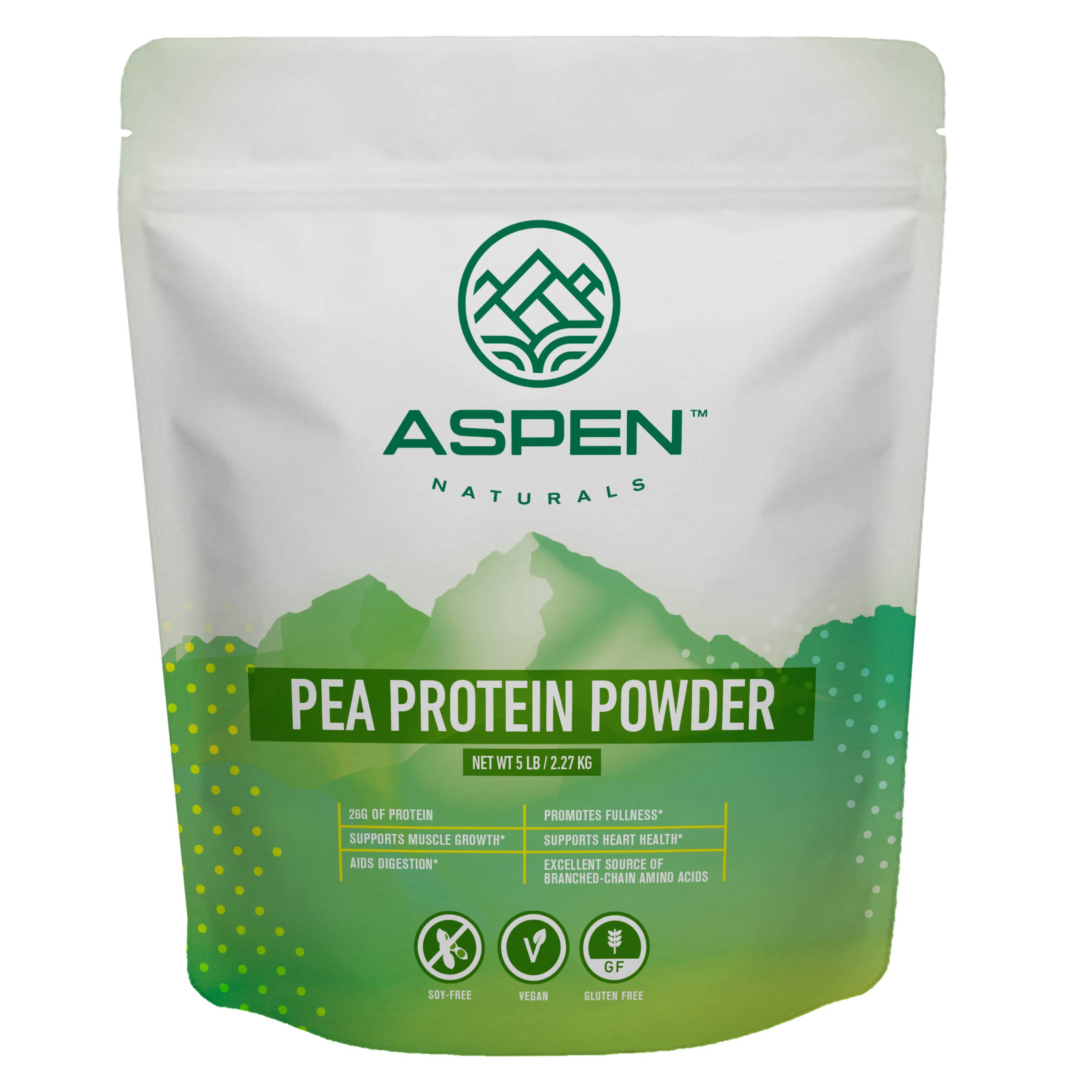 Buy Aspen Naturals Pea Protein Powder 5 lb Bulk Bag. Unflavored, Plant Based, Gluten Free, Non