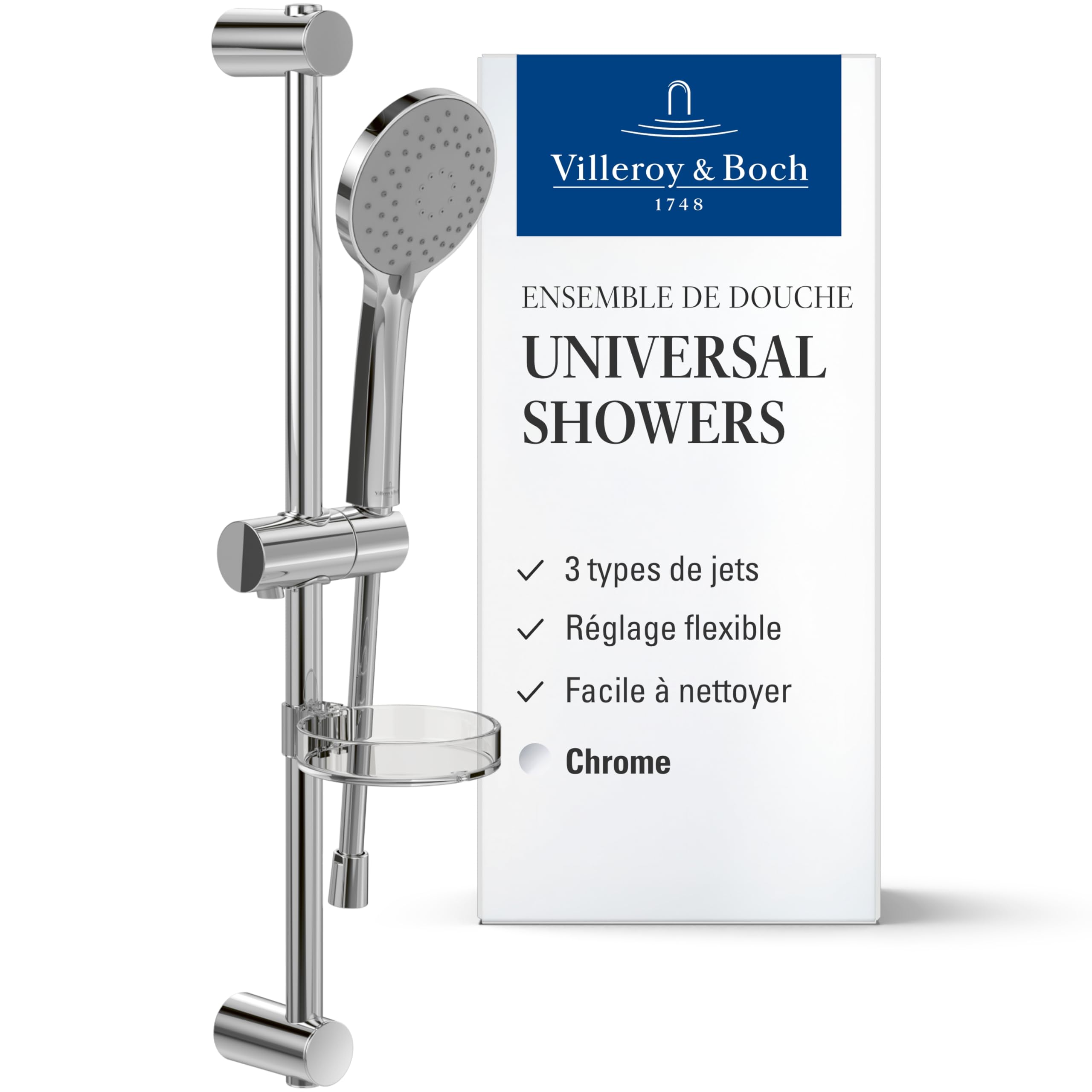 Ensemble de douche Villeroy & Boch Universal Showers pour revitaliser votre rituel bien-être